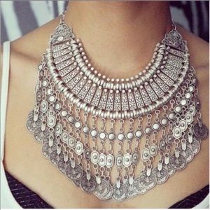 Silk Road falling coin necklace